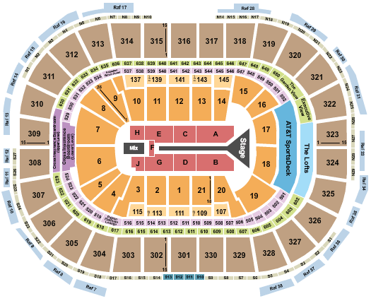 TD Garden Maroon 5 Seating Chart